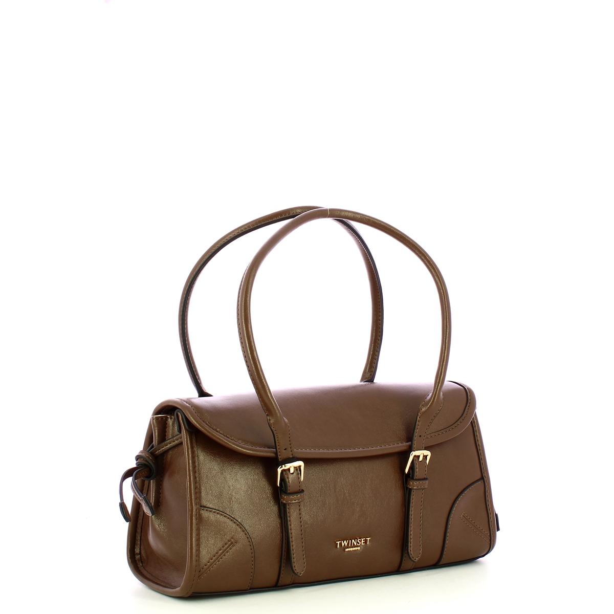 Twinset Tote media con patta Fango - 2