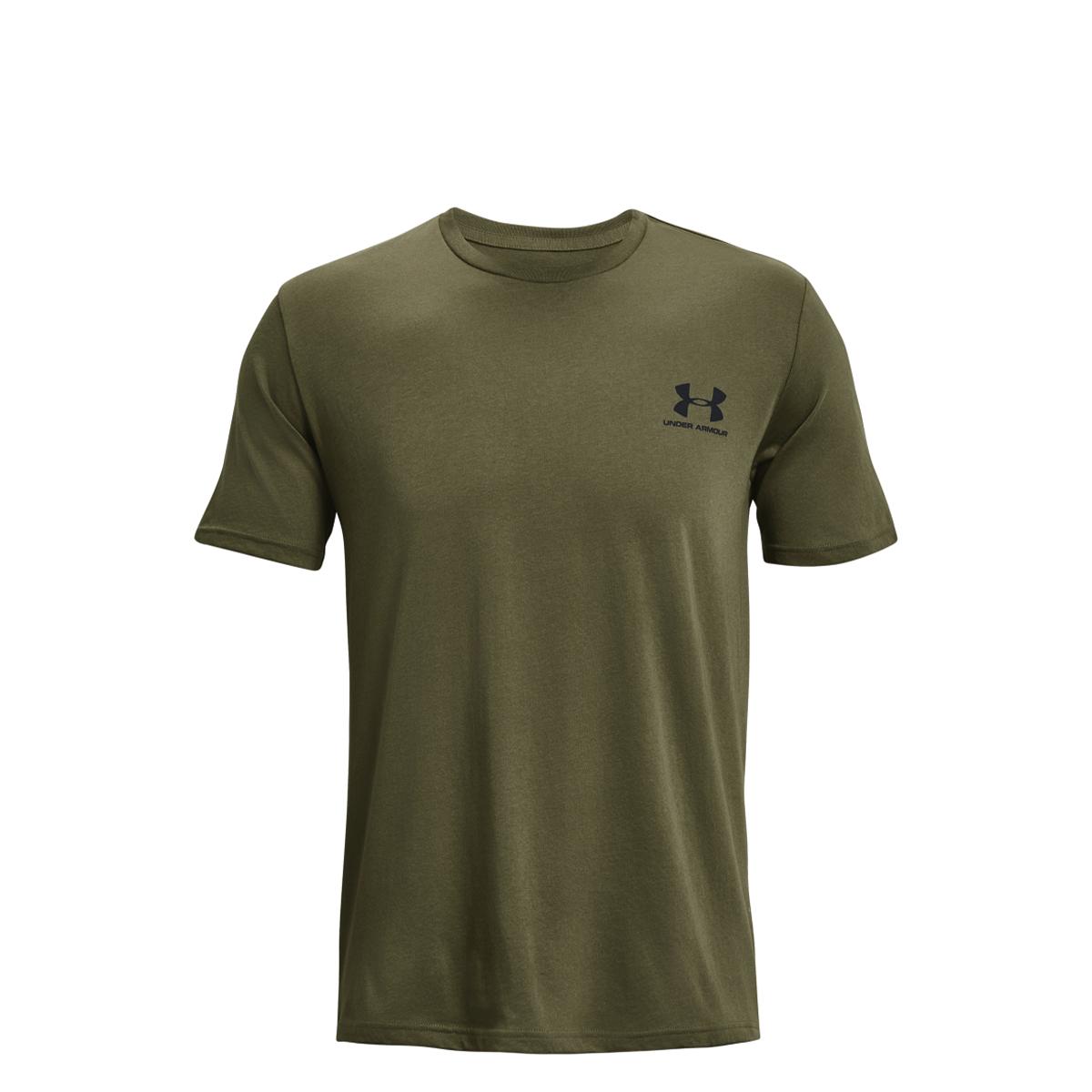 UNDE T-Shirt UA Left Chest Logo Marine OD Green Black Black - 1