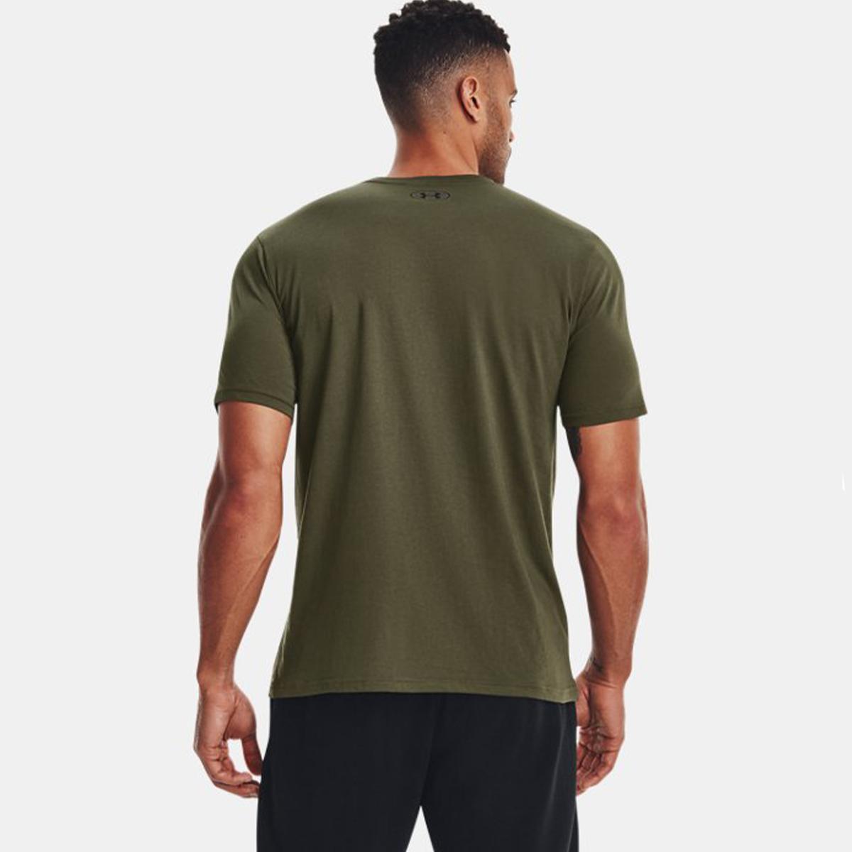 UNDE T-Shirt UA Left Chest Logo Marine OD Green Black Black - 4