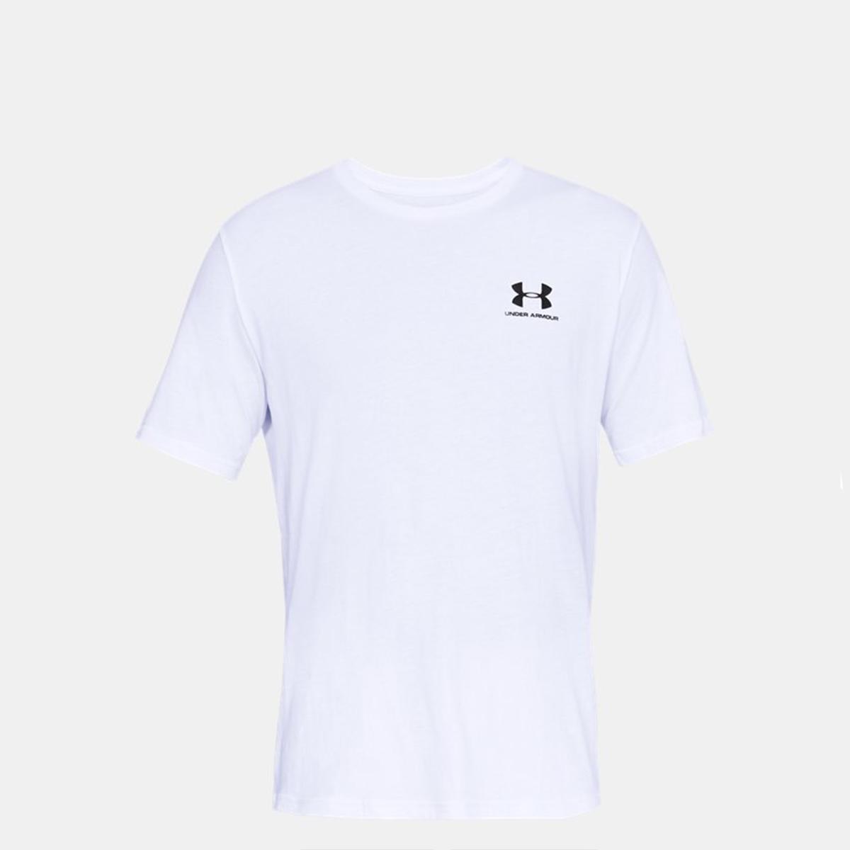UNDE T-Shirt UA Left Chest Logo Marine White Black - 1