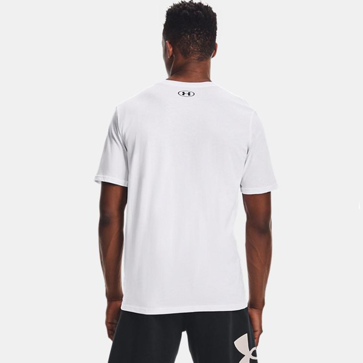 UNDE T-Shirt UA Left Chest Logo Marine White Black - 4