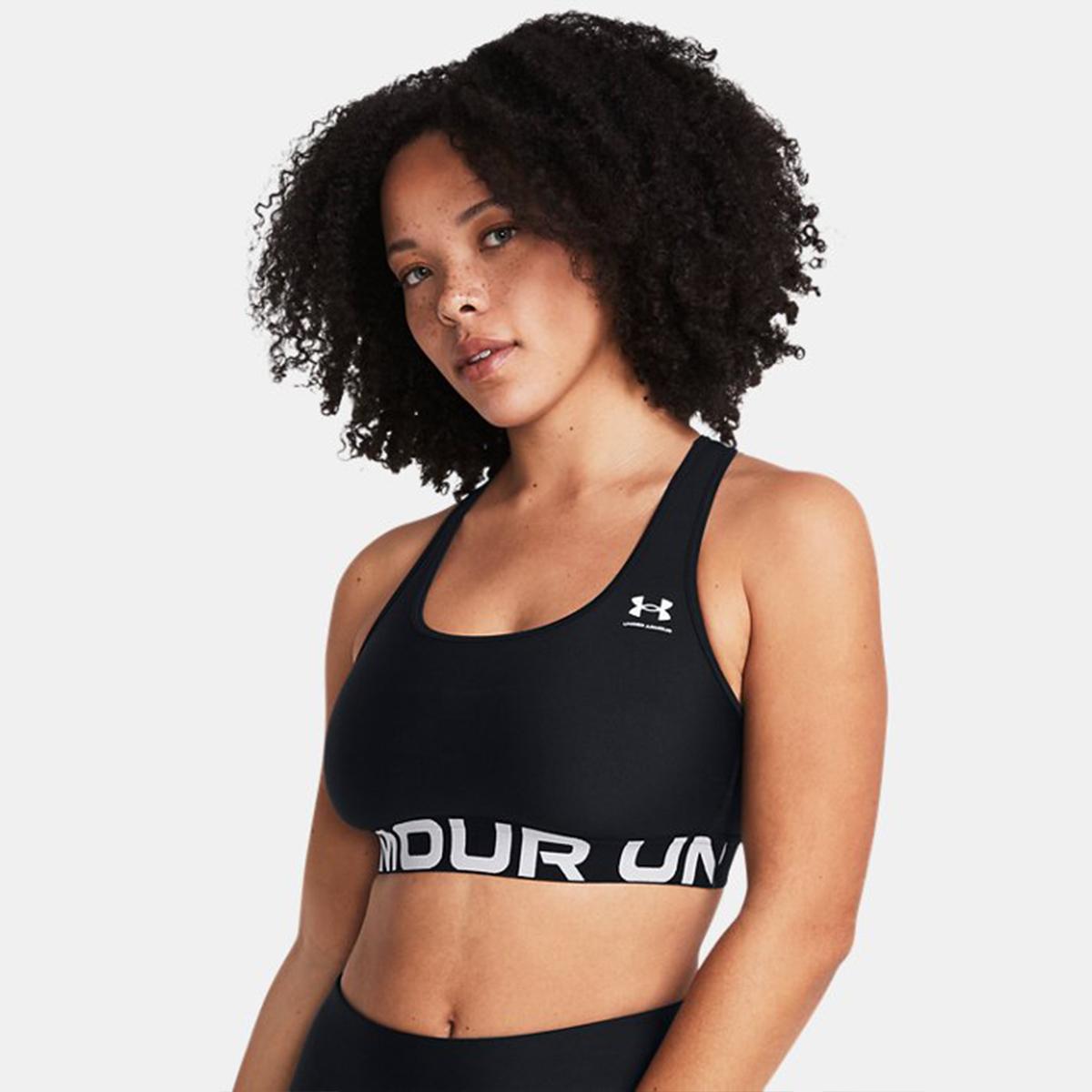 UNDE Reggiseno sportivo HeatGear Armour Mid Branded Black - 4