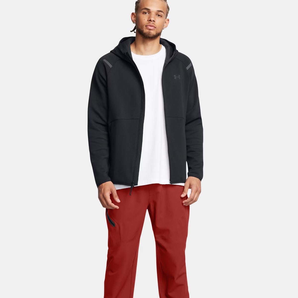 UNDE Felpa UA Unstoppable Fleece Full Zip Black - 3