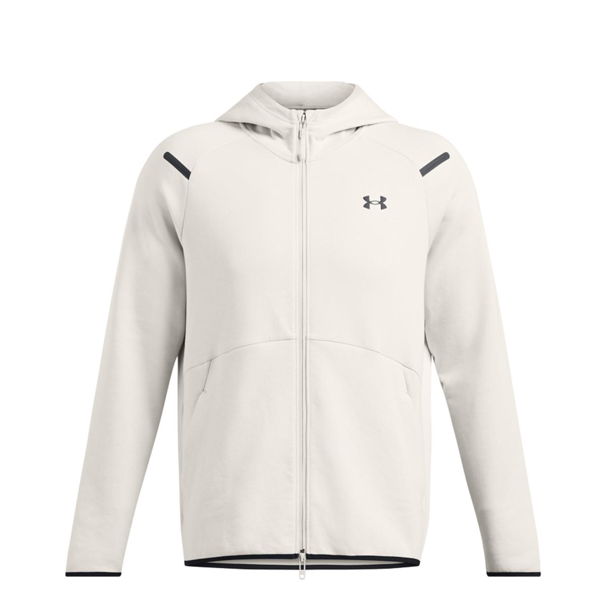 UNDE Felpa UA Unstoppable Fleece Full Zip Summit White - 1
