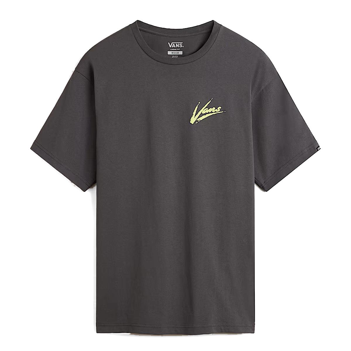 VANS T-Shirt Dettori Asphalt Shadow Lime - 1