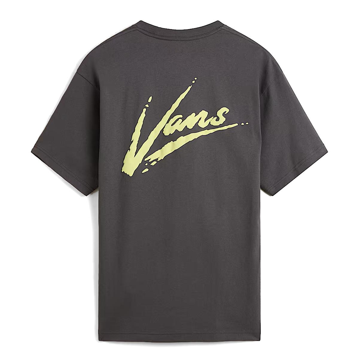 VANS T-Shirt Dettori Asphalt Shadow Lime - 2