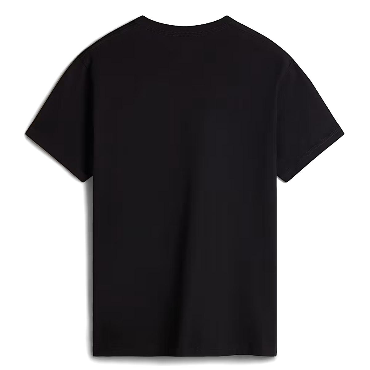 VANS T-Shirt Left Chest Logo Black White - 2