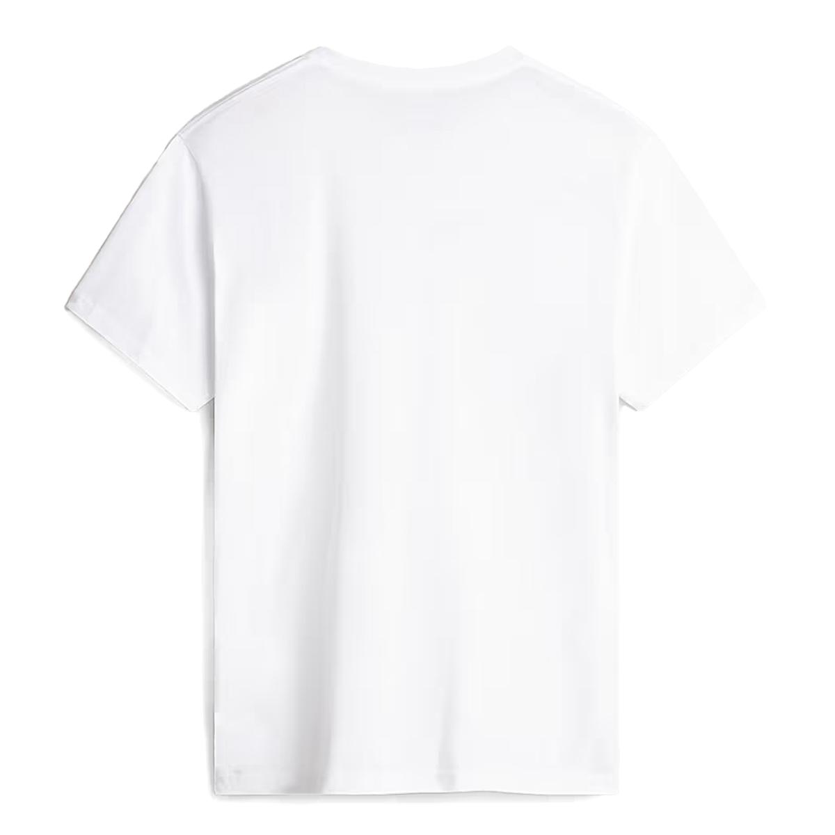 VANS T-Shirt Left Chest Logo White Black - 2