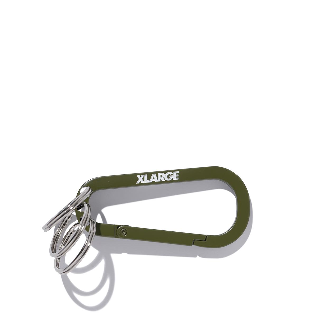 XLAR Portachiavi Slanted Logo Carabiner Olive - 1