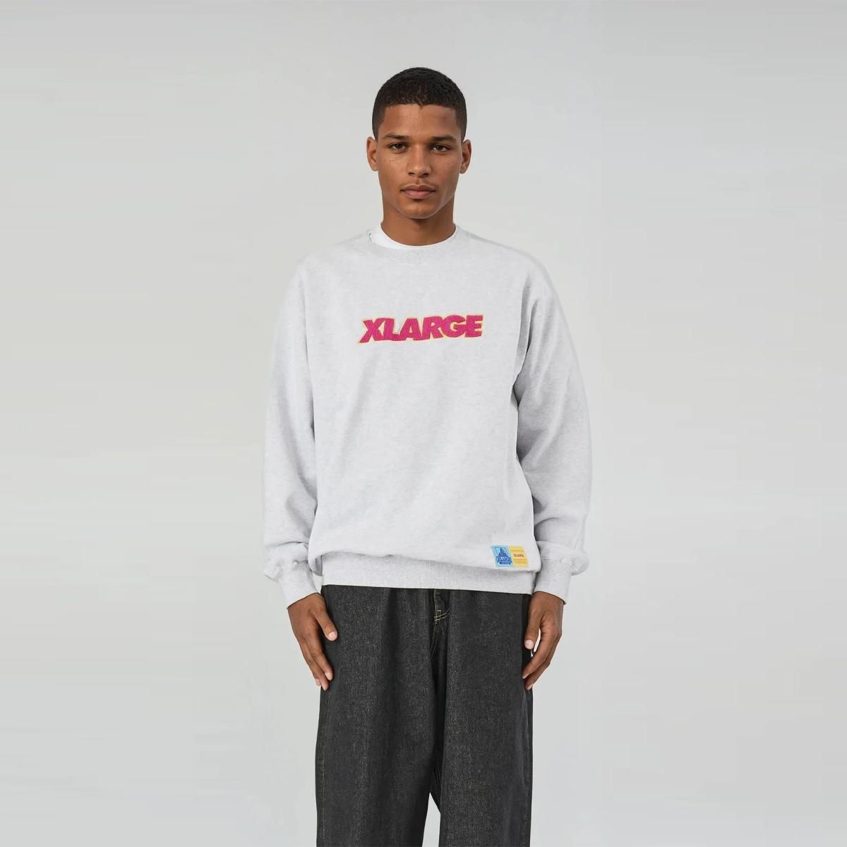 XLARGE Felpa Standard Logo Crewneck Ash - 2