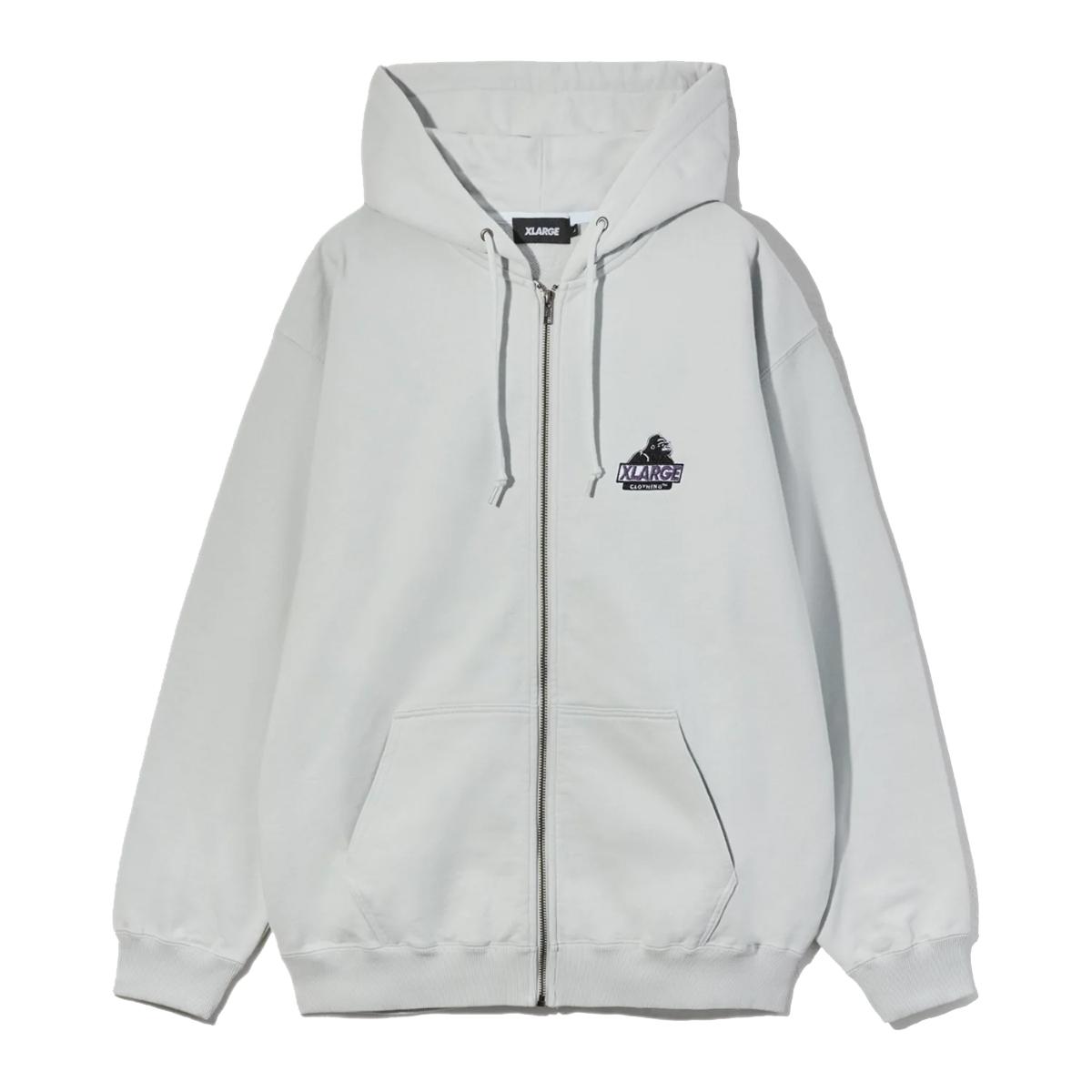 XLARGE Felpa Slanted OG Zip Grey - 1
