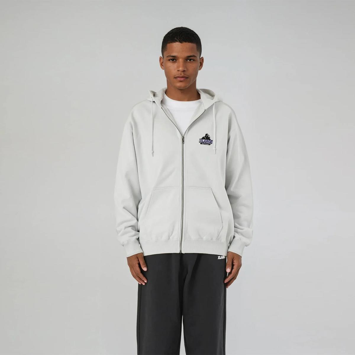 XLARGE Felpa Slanted OG Zip Grey - 3