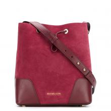 Secchiello Cary Medium in suede - MAROON/OXBLD