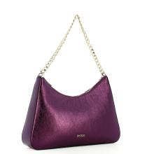 Iuntoo Borsa a spalla Grande Eleganza Metallic Viola - 2
