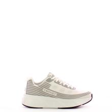 Sneakers Fessura a righe con logo Bianco Ottico
