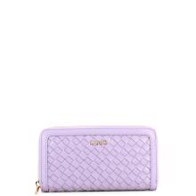 Portafoglio logato Zip Around Glicine