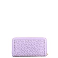 Portafoglio logato Zip Around Glicine