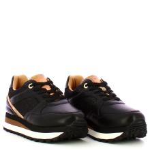 Sneakers Nero Geo Beige