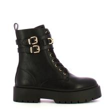 Stivaletto Anfibio con catena Oval T Nero