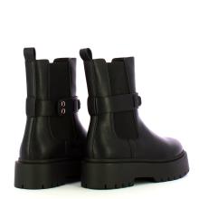 Stivaletto Chelsea con catena Oval T Nero