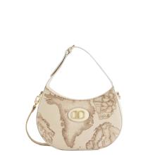 Alviero Martini 1a Classe Mezzaluna Mini Sand Safari Geo Rafia - 1