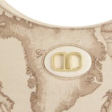 Alviero Martini 1a Classe Mezzaluna Mini Sand Safari Geo Rafia - 3