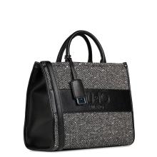 Borsa a mano Media Tweed Black - 2