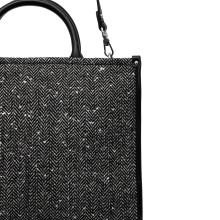 Borsa a mano Media Tweed Black - 3