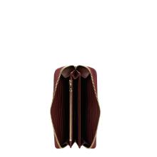 Portafoglio Basic Zip Around Bordeaux