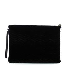 Velvet pochette with rhinestones - 3