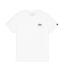 ALIN T-Shirt Basic T Small Logo White - 1