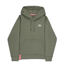 ALIN Felpa Basic Hoody Small Logo Dark Olive - 1