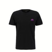 Alpha Industries T-Shirt Basic T Small Logo Black Magenta - 1