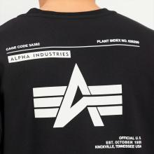Alpha Industries Felpa Label Backprint Black - 7
