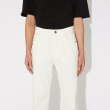 Amish Jeans Jeremiah Straight Denim Bull Off White - 5