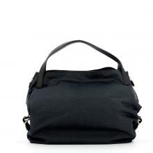 Borbonese Hobo Bag Medium Jet - 1