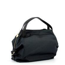 Borbonese Hobo Bag Medium Jet - 2