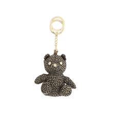 Borbonese Portachiavi Orso OP Naturale Nero - 1