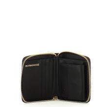 Borbonese Portafoglio Medium RFID in Nylon Riciclato Zip Around Dark Black - 3