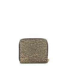 Borbonese Portafoglio Medium RFID in Nylon Riciclato Zip Around OP Naturale Nero - 2