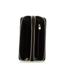 Borbonese Portafoglio Large RFID in Nylon Riciclato Doppia Zip Around OP Naturale Nero - 3