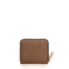 Borbonese Portafoglio Medium RFID Zip Around OP Naturale Nero - 2