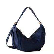 Borbonese Hobo Bag New Orbit Medium Blu - 2