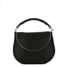 Borbonese Hobo Bag Horseback Medium Dark Black - 1