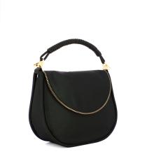 Borbonese Hobo Bag Horseback Medium Dark Black - 2