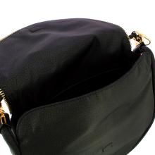 Borbonese Hobo Bag Horseback Medium Dark Black - 5