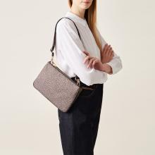 Borbonese Tracollina in Nylon Riciclato OP Naturale Nero - 6