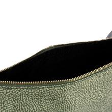 Borbonese Borsa Luna Bag Small con taschino in Nylon Riciclato Clay Grey - 4