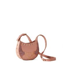 Borbonese Mini Hobo Bag 110 Swarovski Blush - 4