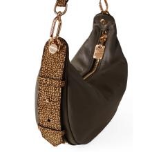 Borbonese Hobo Bag Oyster Small Clay Grey OP Naturale - 5